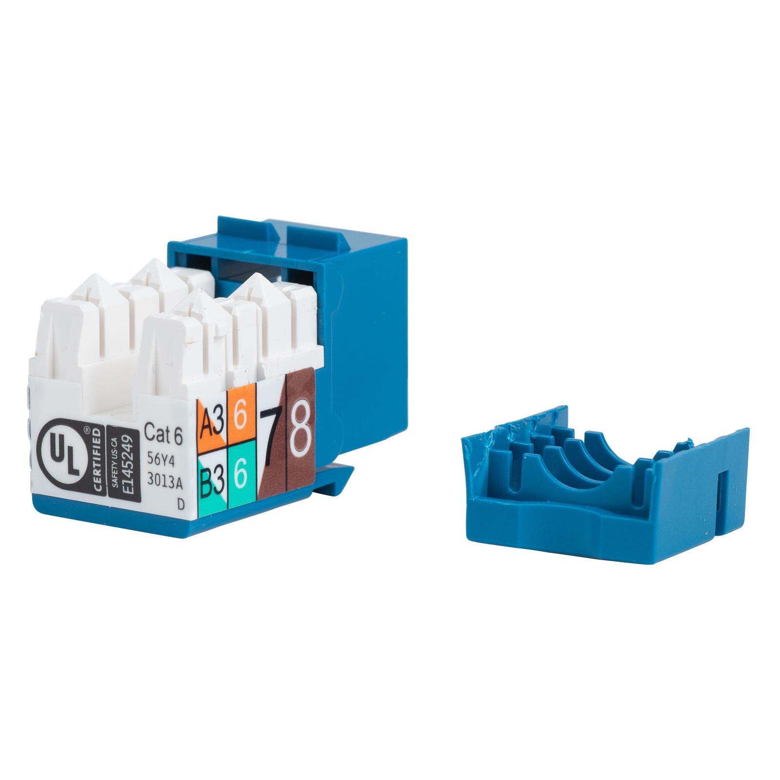 Cat 6 Blue Keystone Jack Punch Down
